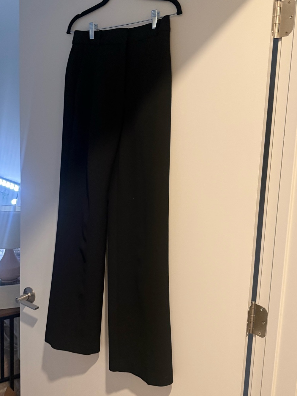 Aritzia Babaton Agency Pant Black High Rise Straight Leg Size 4